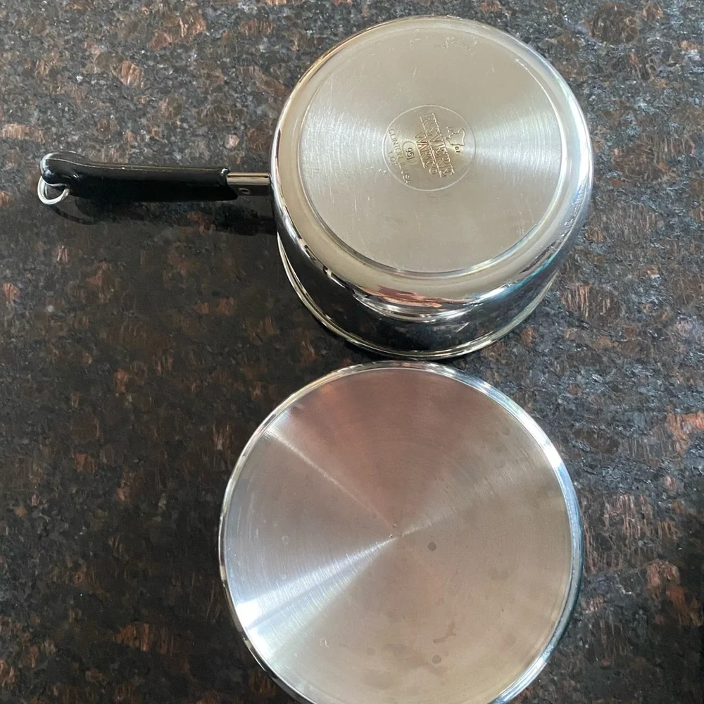 1 Revere Ware 1 Quart Stainless Steel Pan